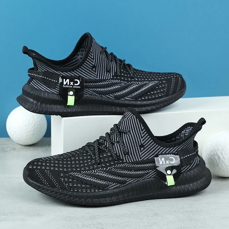 YRZL Zapatos de entrenamiento de gimnasia para hombres 2025 Zapatillas cómodas antideslizantes Zapatos ligeros para caminar Zapatos casuales sin cordones para entrenamientos