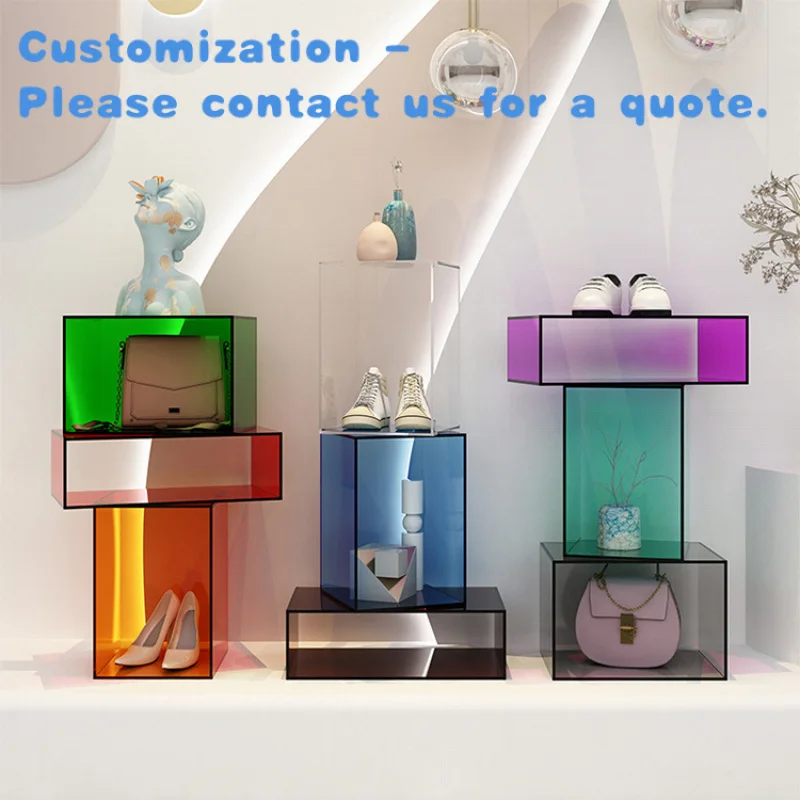 

custom.JERY Customized Fashion Accessories Shop Decorations Ornaments Shoes Bag Display Racks Decorative Retail Boutique Sto