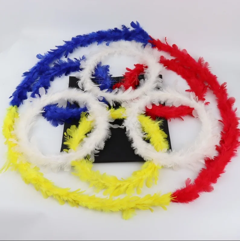 Color Changing Feather Circle Magic Tricks Full set with Scarves Close Up Gimmick Props Illusion Mentalism Comedy