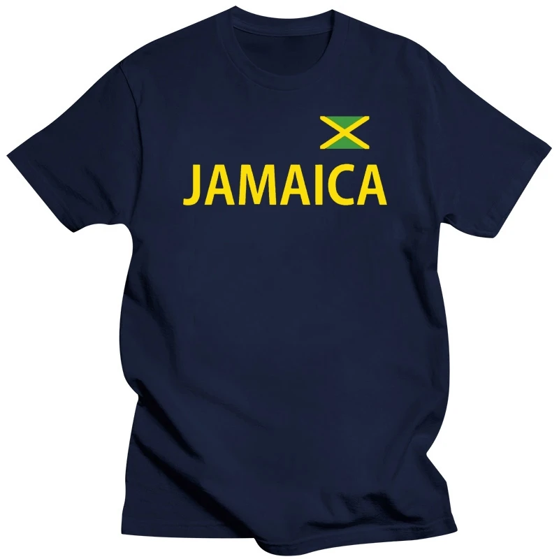 Jamaica T-Shirt - Black Yellow with Flag - S to 3XL - Jamaica Rasta Reggae