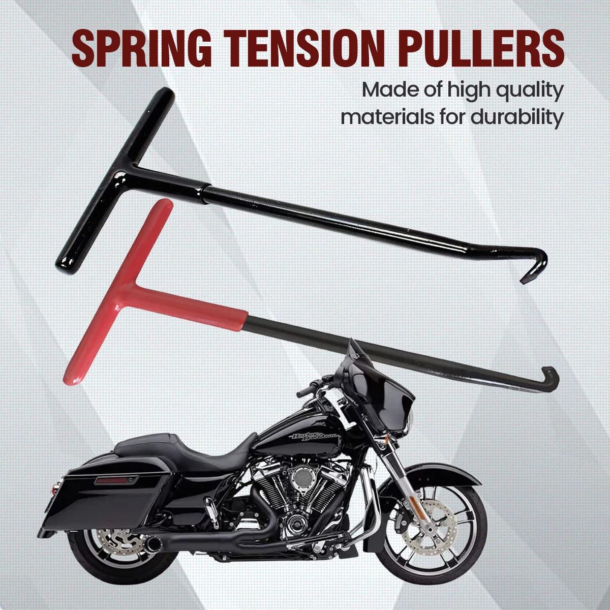 

Exhaust Spring Puller Tool Snowmobile ATV Motorcycle Muffler Exhaust Stand Removal Tool T-Handle Type with Rubber Coating