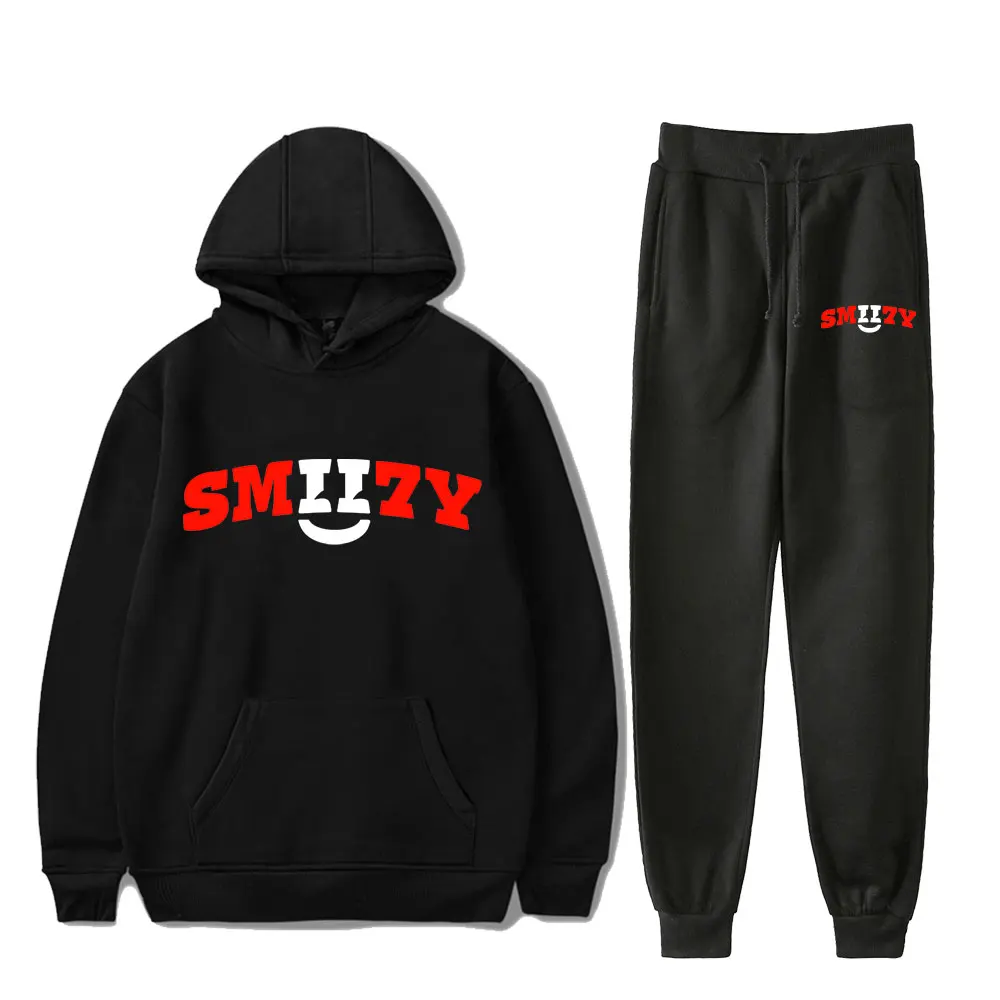 

Smii7y Logo Classic Merch Hoodie Suit Pocket Drawstring Hoodie Streetwear Man/Woman Hip Hop Hoodies