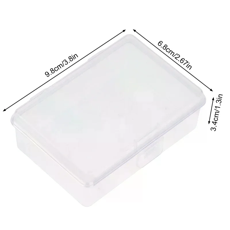 Small Semi-Transparent Plastic Cards Cases Folder Matte Flip-Top Jewelry Box Accessories Storage Organize Packaging Boxes
