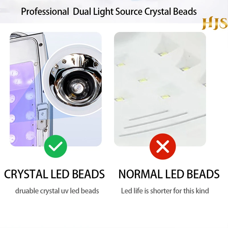 Nuova lampada per unghie a led uv senza fili ricaricabile 86w lampada uv professionale asciuga unghie luce a led per piedi Lampada per unghie a led uv in cristallo