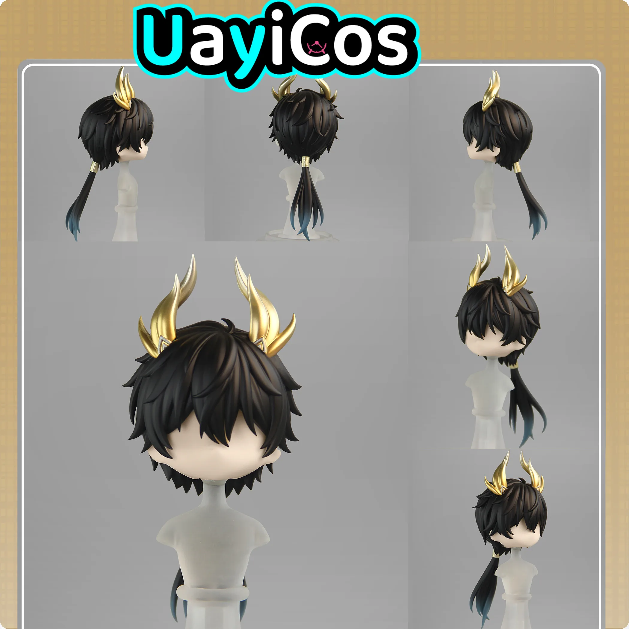 

Honkai：Star Rail DanHeng Handmade OB11 OB22 GSC Hair Shell Detachable Hair Wig Faceplates BJD Doll Accessories Game Anime Toy K