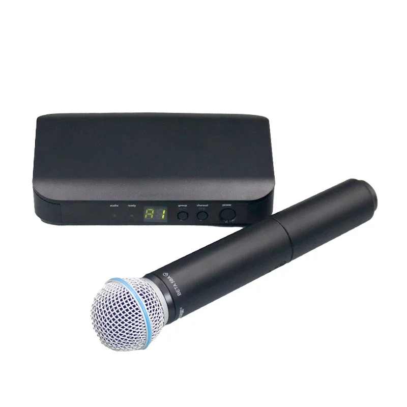

High Quality BLX4R Handheld Studio Microphone For Stage Performance Wireless Mic Compatible With BLX24R PG58 BETA58