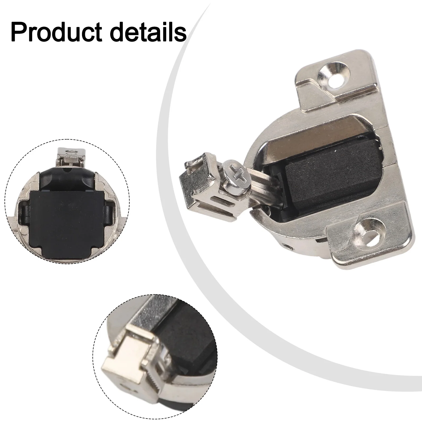 Cabinet Hinge Set 8-Pack Compatible with Multiple Cabinet Brands Using Standard 45mm Hinge Cup Dimensions and Mounting Patterns
