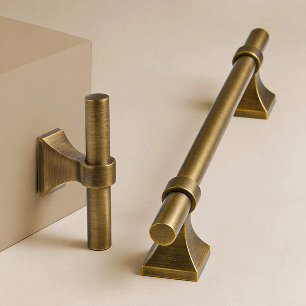 

Dooroom твердые латунные мебельные ручки, ручки для ящиков шкафа, античная бронза, мебельная ручка для шкафа