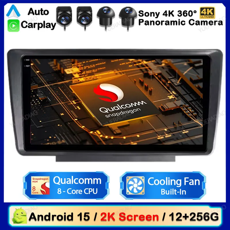 

Android 15 Car Radio For Skoda Octavia 2004 - 2014 Multimedia Stereo Video Player 2K QLED GPS NAVI AI Voice CarPlay Auto 4G WIFI