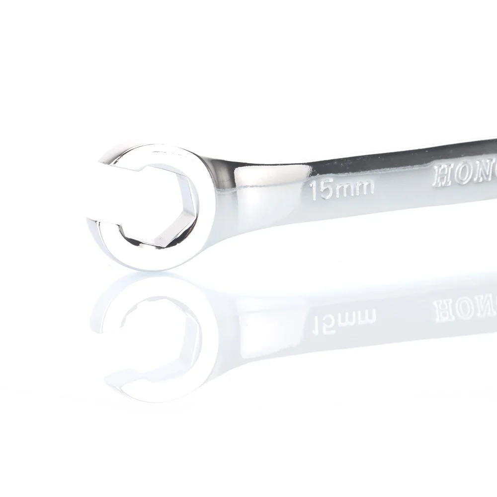 Imagem -03 - Chave Chave de Porca Alarme Chave de Tubo de Óleo Multitool de Alto Torque Polonês de Espelho 15x17 16x18 mm