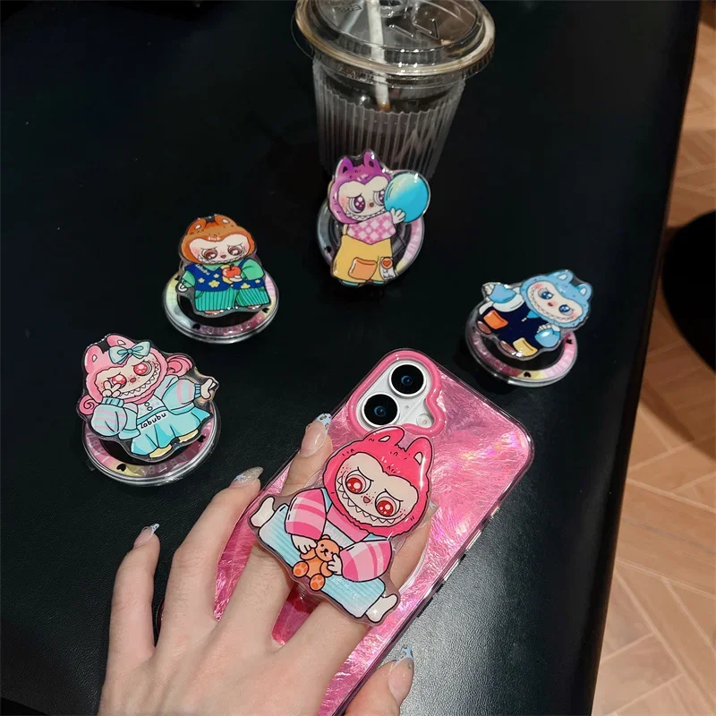 

LA bu Cartoon Magnetic Mobile Phone Stand Holders High-end Packaged Universal Grip MagSafe Accessories for Mobile Phones Holder