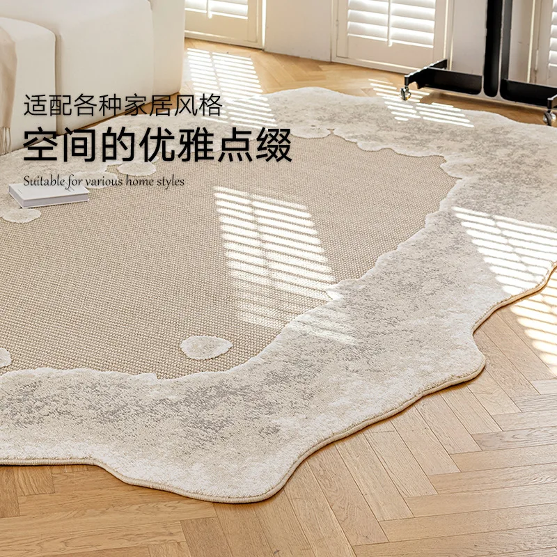 فاخر خفيف، حليب مقطع، وسادة مقعد، مقاومة للأوساخ، غرفة النوم، بجانب السرير، نورديك، طراز كريمي، منزلي #4