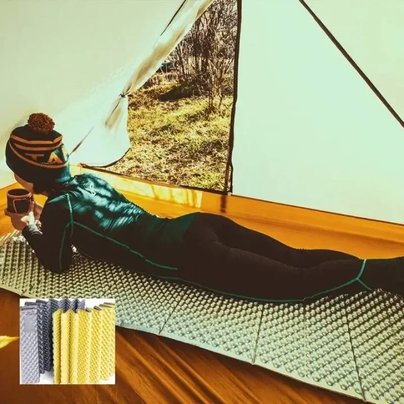 

Outdoor Camping Mat, Single Person Aluminum Film Egg Nest, Foldable, Portable, Moisture-resistant, Lightweight Picnic Tent Mat