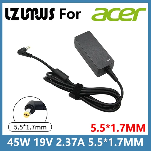 45W 19V 2.37A 5,5*1,7 MM AC cargador adaptador para portátil para ACER Aspire E5-553 E5-573 E5-574 E5-575 E5-711 E5-721 Series Notebook