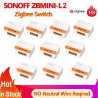 SONOFF Zbmini-l2 Zigbee 3.0 No Neutral Wire Required Smart Switch Zigbee Module Via eWelink APP Work With Zigbee Bridge ZBDongle
