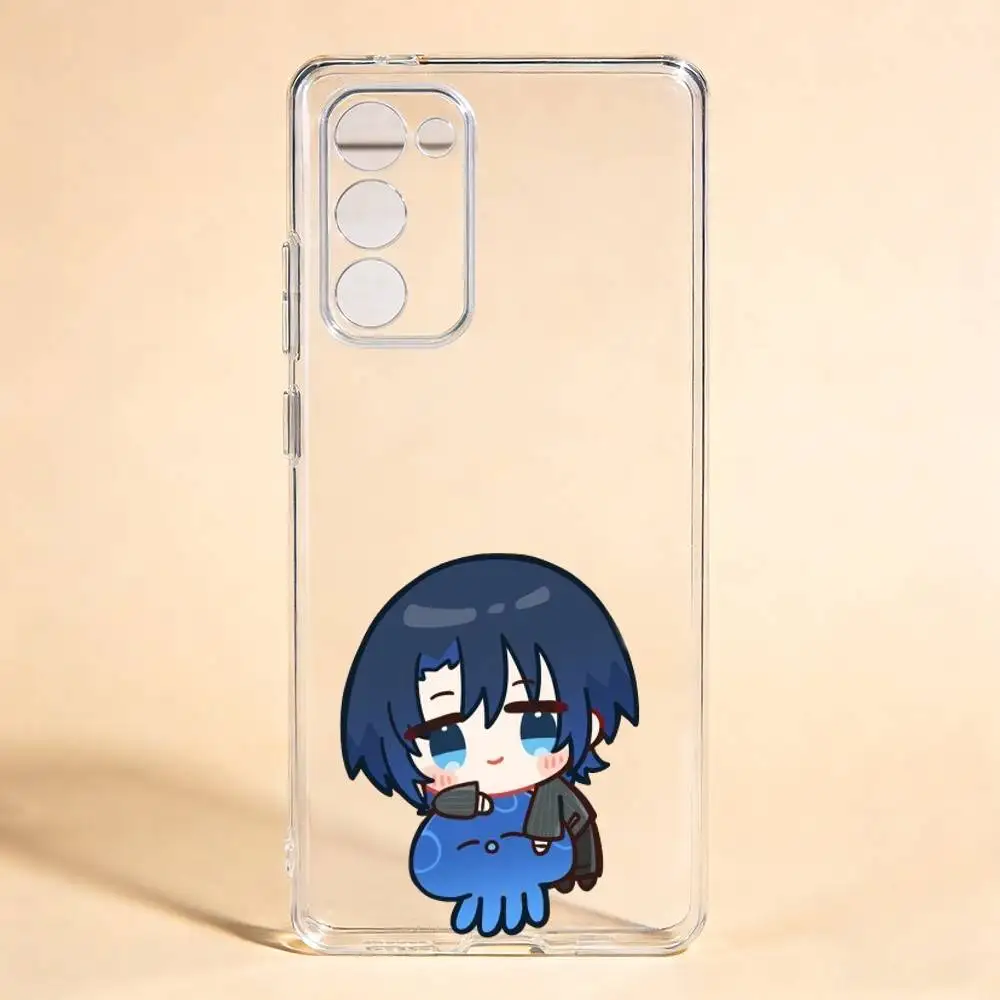 Hiodoshi Ao ReGLOSS Hololive  Phone Case For Samsung Galaxy S24 S25 S23 S22 S21Transparent Case Cover