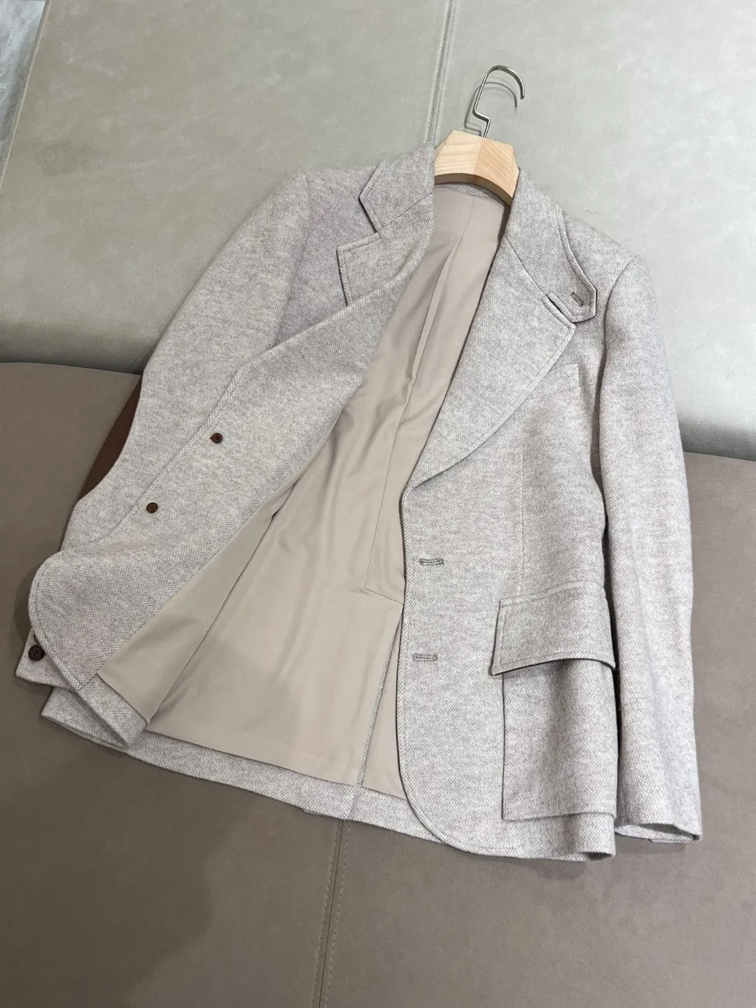 Spring Autumn R*L Women\'s Coat 100% Wool Jacket