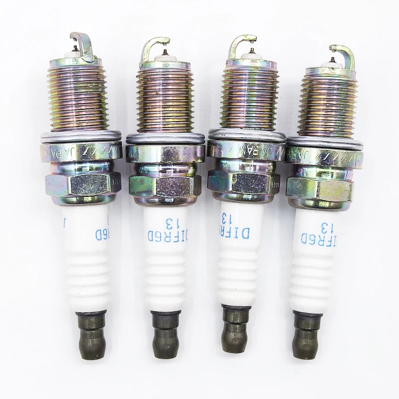 4pcs 12290-RB0-J11 DIFR6D13 Dual Iridium Spark Plugs For Honda CRZ 2012 2013 2014 2016 L4 1.5L 12290RB0J11 DIFR6D 13