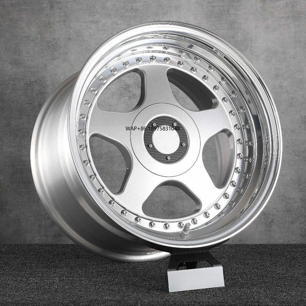 3 Piece Wheels Futura for E34 M5 E39 E24 M6 E28 E36 E30 M3 E90 17 18 Inch Rim Custom Five Spoke Design Alloy 5x120 Wheel