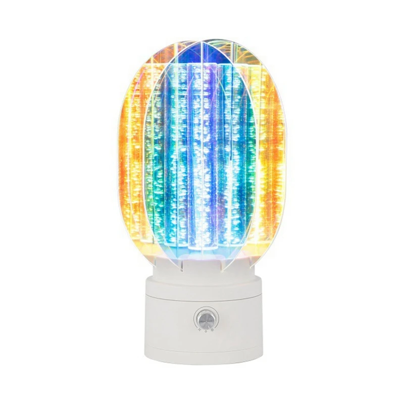 TKOH-Proyector de luces, luz nocturna inalámbrica con botón giratorio para ajustar el brillo, adecuado para decoración de dormitorio/escritorio