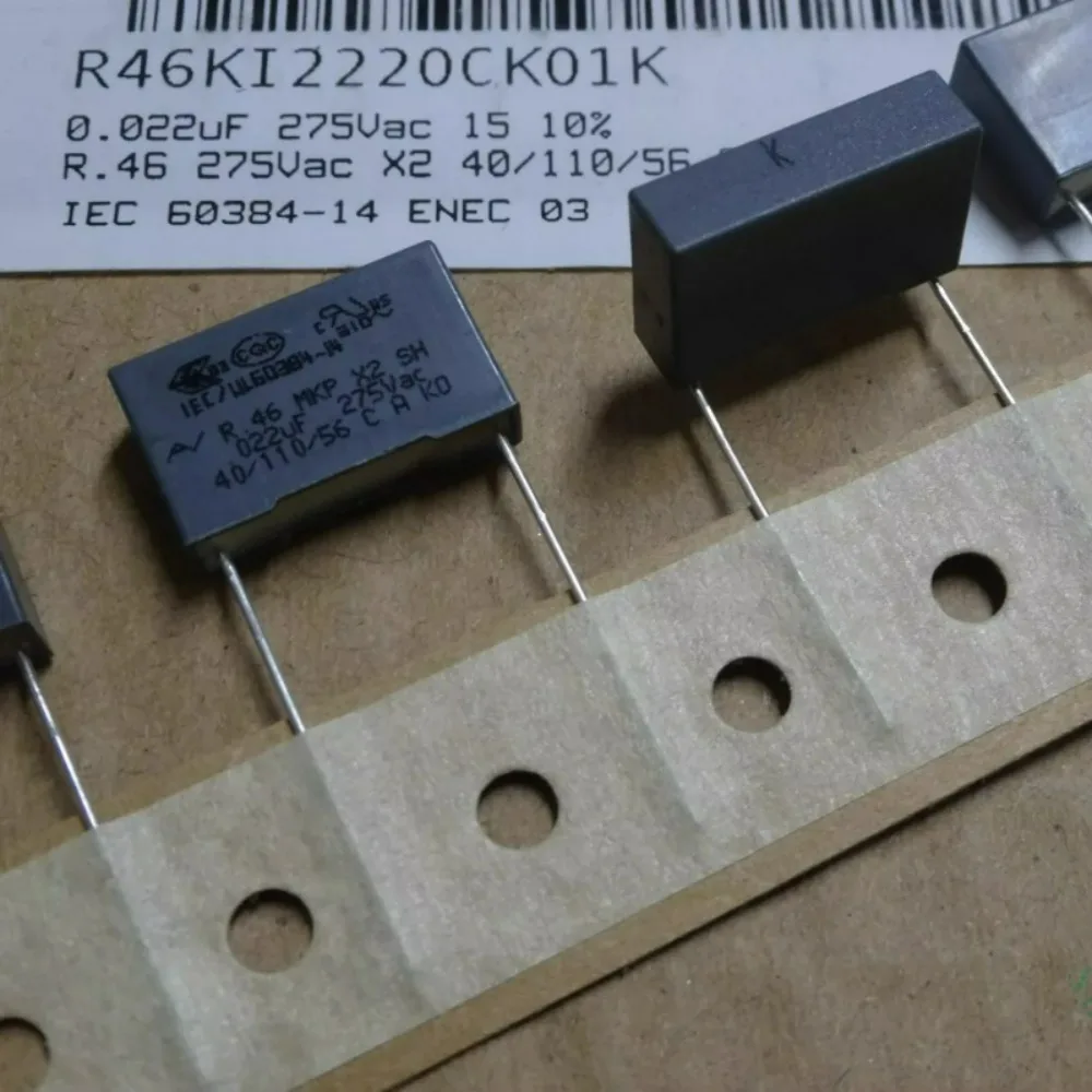 10pcs/lot AV R46 MKP 0.022uf 275VAC 22nf 223 Brand New 15mm Film Capacitor (Thickness: 5mm) R46KI2220CK01K
