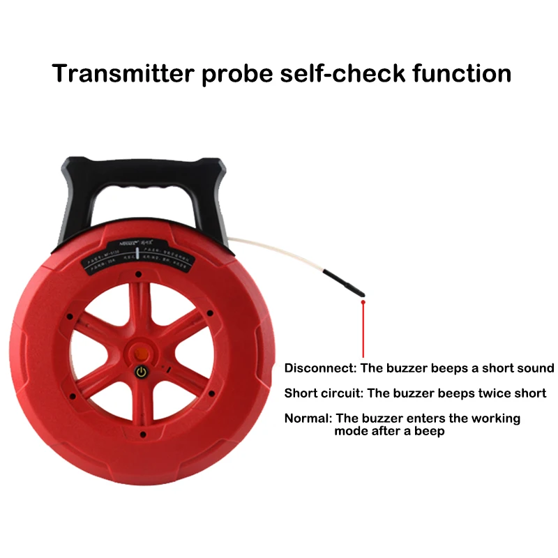 NF-5120 high-precision pipeline blockage detector PVC instrument diagnostic scanner pipeline with waterproof probe