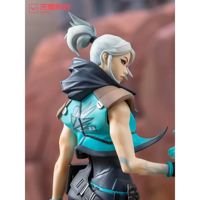 32cm Jett Figures Valorant Game Anime Periphery Action Figure Game Statue  Pvc Model Decoration Collection Gift Toys for Boys