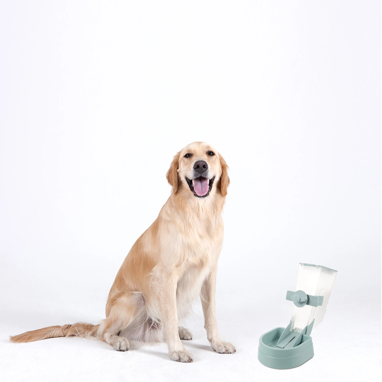 

2L Hanging Pet Feeder Cage Slope Outlet Anti Spill Space Saving Stable Puppy Feeder Dog Automatic Bowl Pet Bowl
