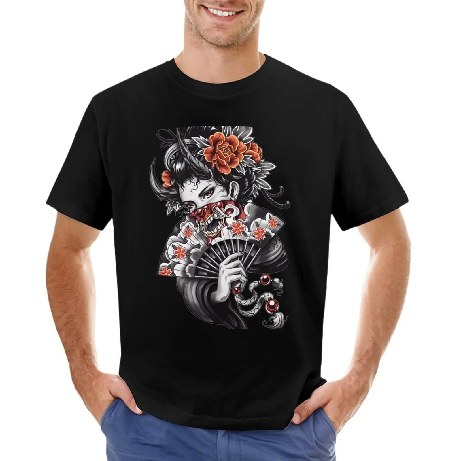 

demon girl T-Shirt graphic tee shirt tops mens vintage t shirts