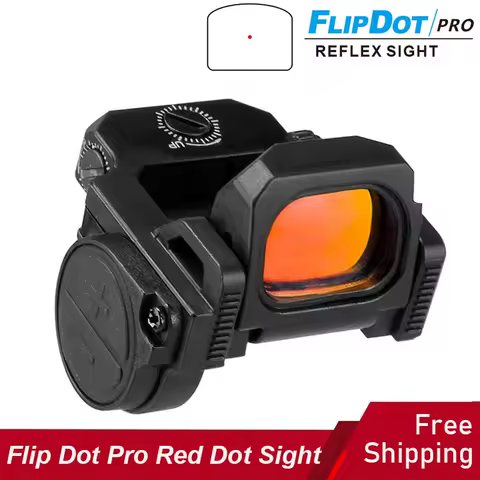 Tactical Vism Flipdot Pro Flip Red Dot Sight, Compact Pistol Scope, Reflex Optic for Glock 17 Taurus G2C PT111 1913 Mount