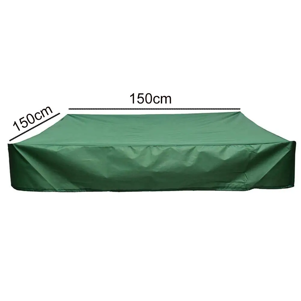 Sandbox Cover Sand Pit Square Waterproof Oxford Cloth Dust Cover Dustproof Protection With Drawstring Garden Sandpit Cover