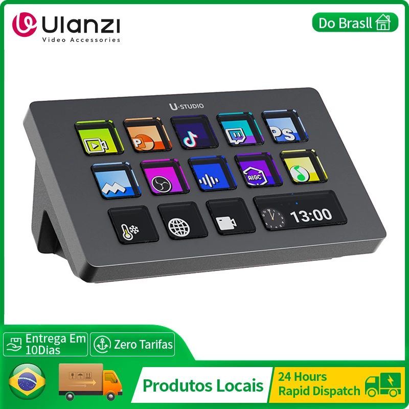 Ulanzi D200 Production Console and Studio Controller for Gaming/Office/Livestreaming/Content Creation Youtube Tiktok