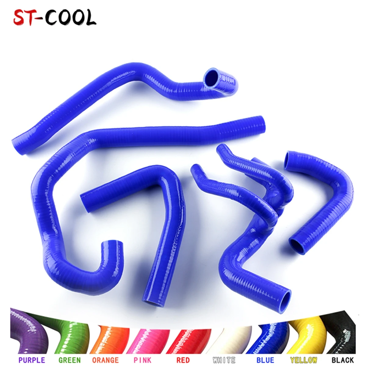 

For Peugeot 106 GTI Citroen Saxo 16V VIS Turbo Kit Tube Silicone Hose Radiator Tubes 5Pcs 10 Colors