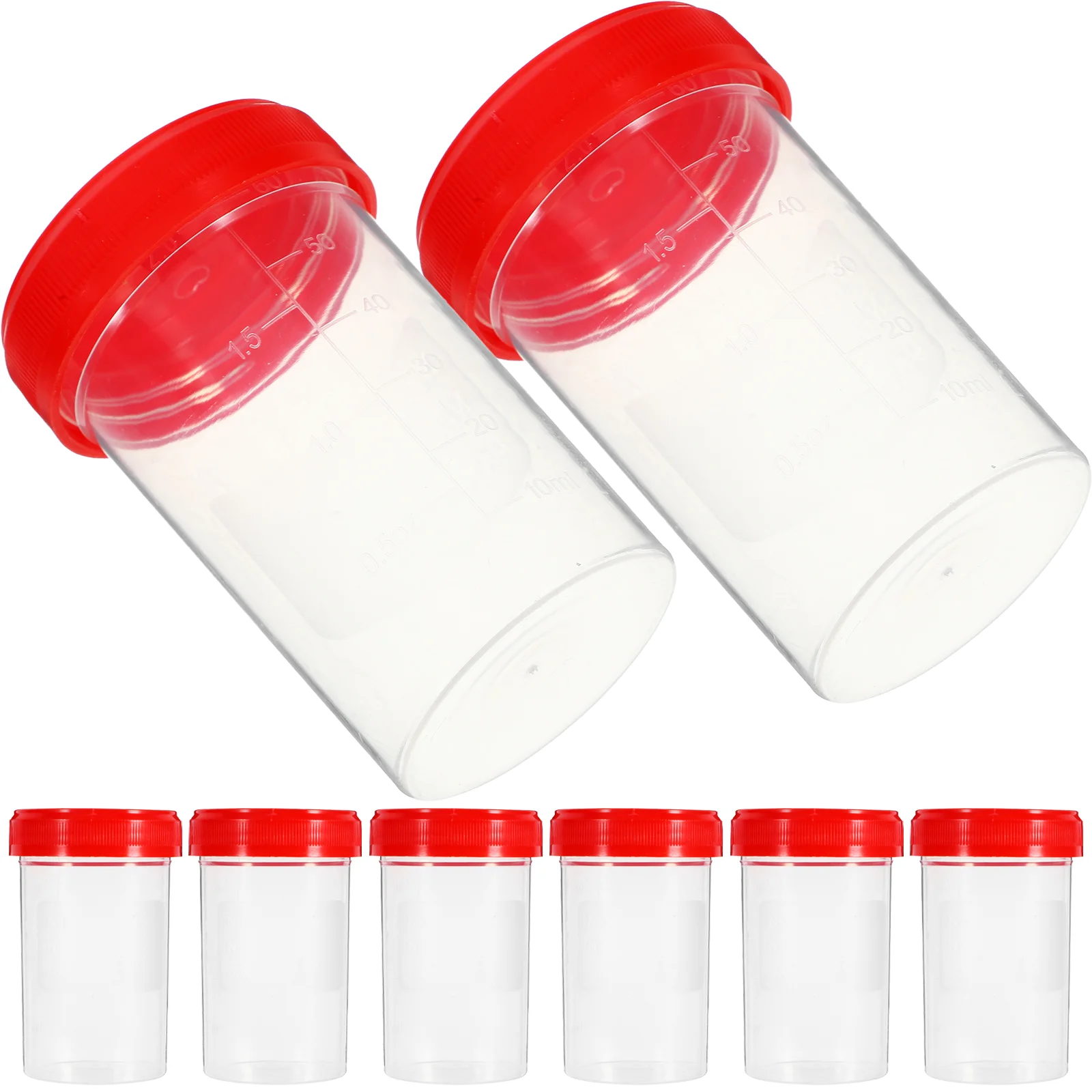 

20 Pcs Specimen Pots Medical Container Containers with Lids Sampling Cup Urine Disposable