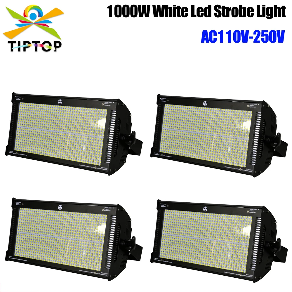 

Gigertop TP-S1000 1000W White Color 5050SMD Stage Led Strobe Light New Design Power Con Socket Power IN/OUT 800 x 1.2W White Led