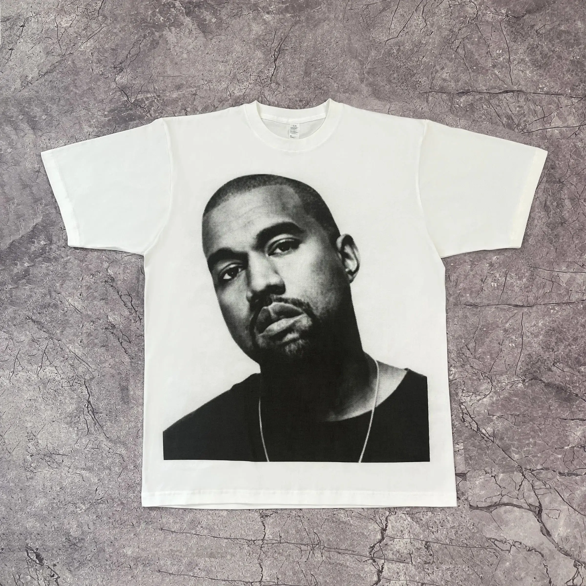 Harajuku Gothic Tee 2000s Vintage Tops Casual Print Y2k Rock T Shirt High Street Streetwear Casual Loose T-shirt Unisex