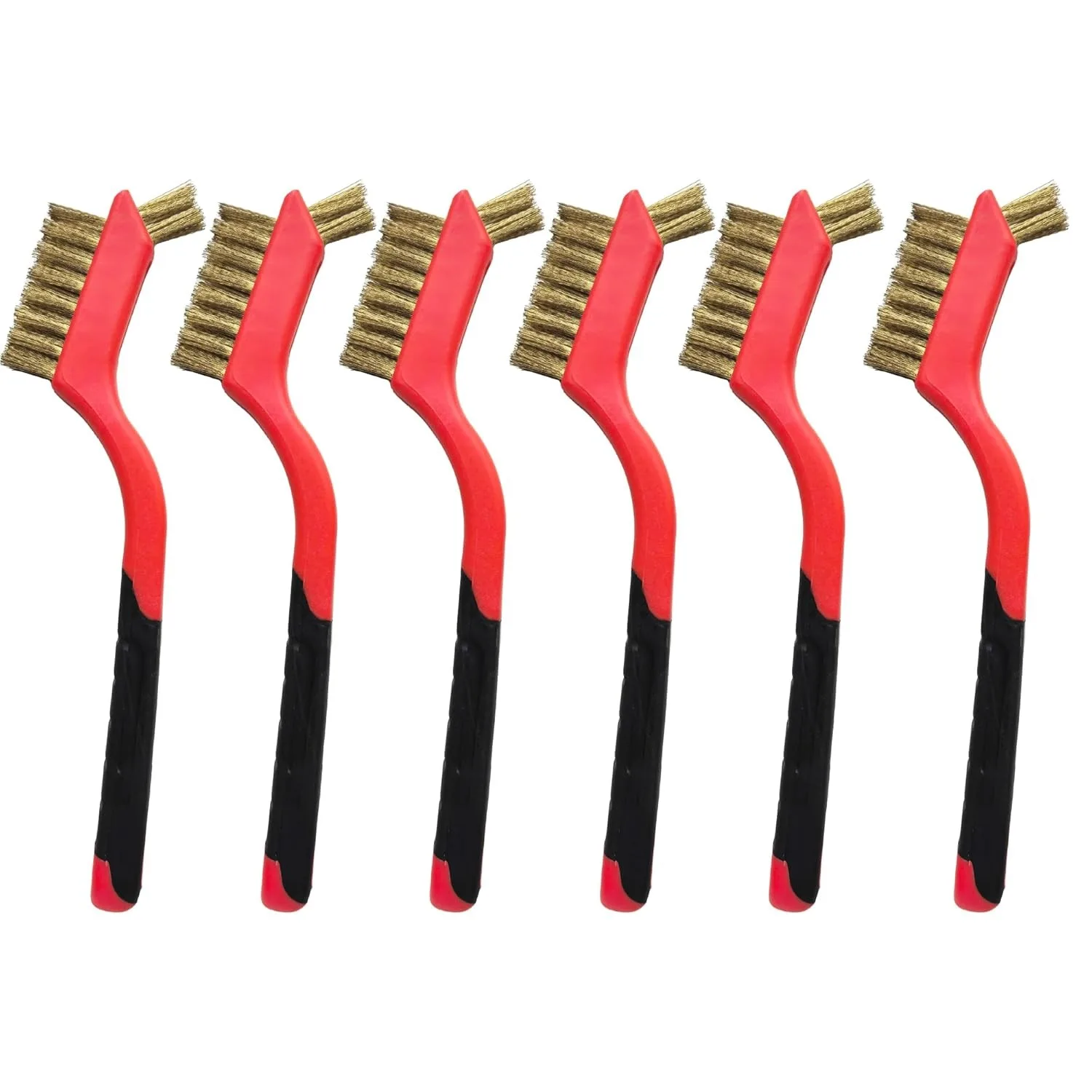 6 Pcs Brass/Nylon/Stainless Steel Wire Cleaning Brush Set  Anti-Static Non-Scratch Polishing Brushes for Delicate Surfaces