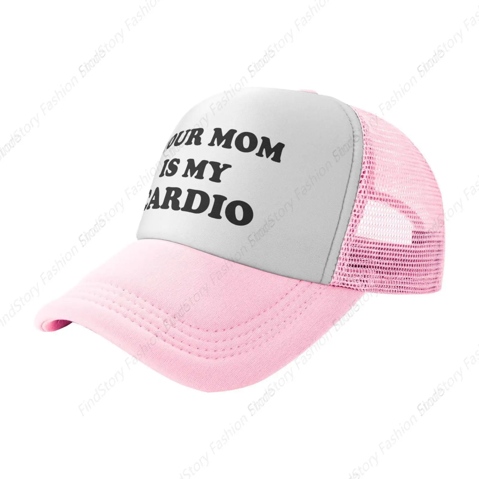 Your Mom Is My Cardio Baseball Cap Vintage For Men Women Trucker Golf Dad Mesh Hat Sports Fishing Daily Unisex