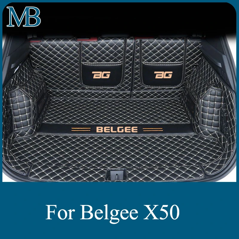 For Belgee X50 Accessories 2023 2024 Car Tailored Cargo Liner Boot Tray Rear Trunk Mat Carpet Waterproof Porter 2 Car Supplies