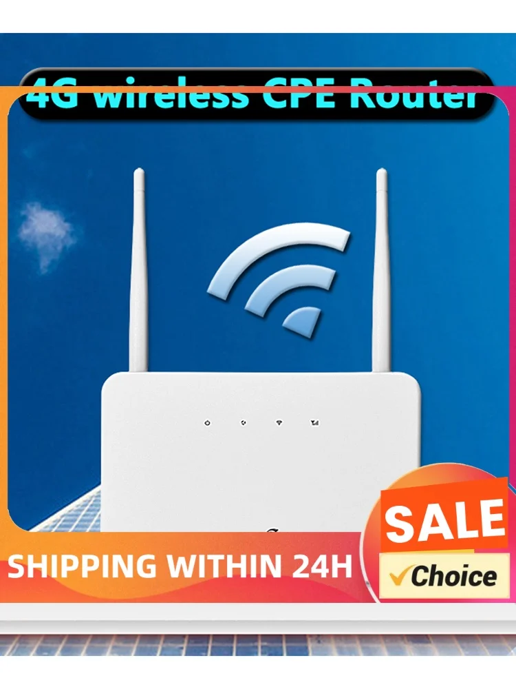 4G Wireless Router External Antenna 4G Router Wireless Modem with Sim Card Slot EU Plug for Home Travel Work