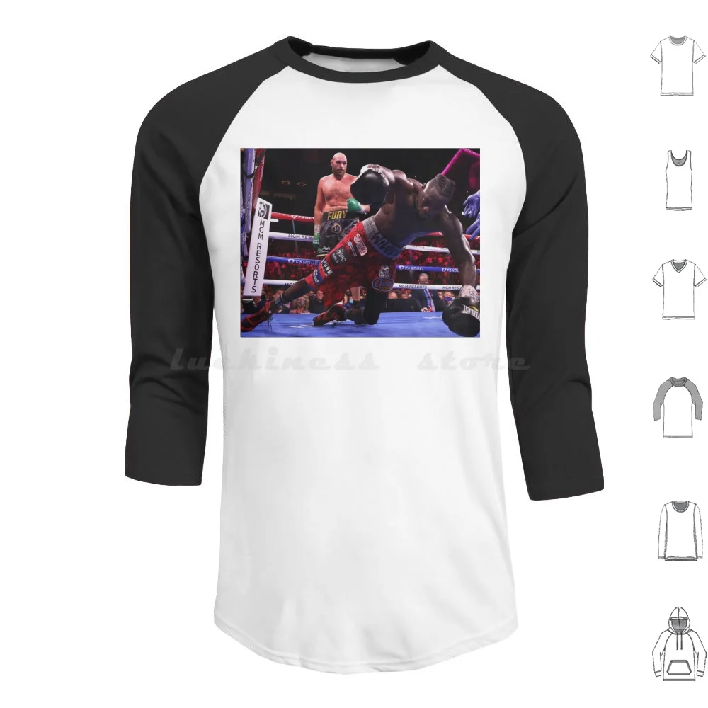 Sudaderas con capucha Fury Wilder de manga larga Fury Fury Deontay Wilder Deontay Wilder Boxing Las Vegas Vegas Knockout Ko