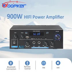 Woopker AK55/AK45 Pro/AK380 Sound Amplifier Bluetooth5.0 Hifi Digital Amp Audio 2.0 Channel FM USB for Car Home Theater Karaoke