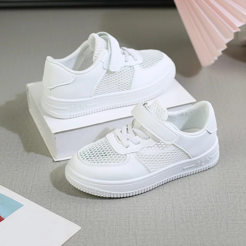 2024 summer child shoes high quality white shoes