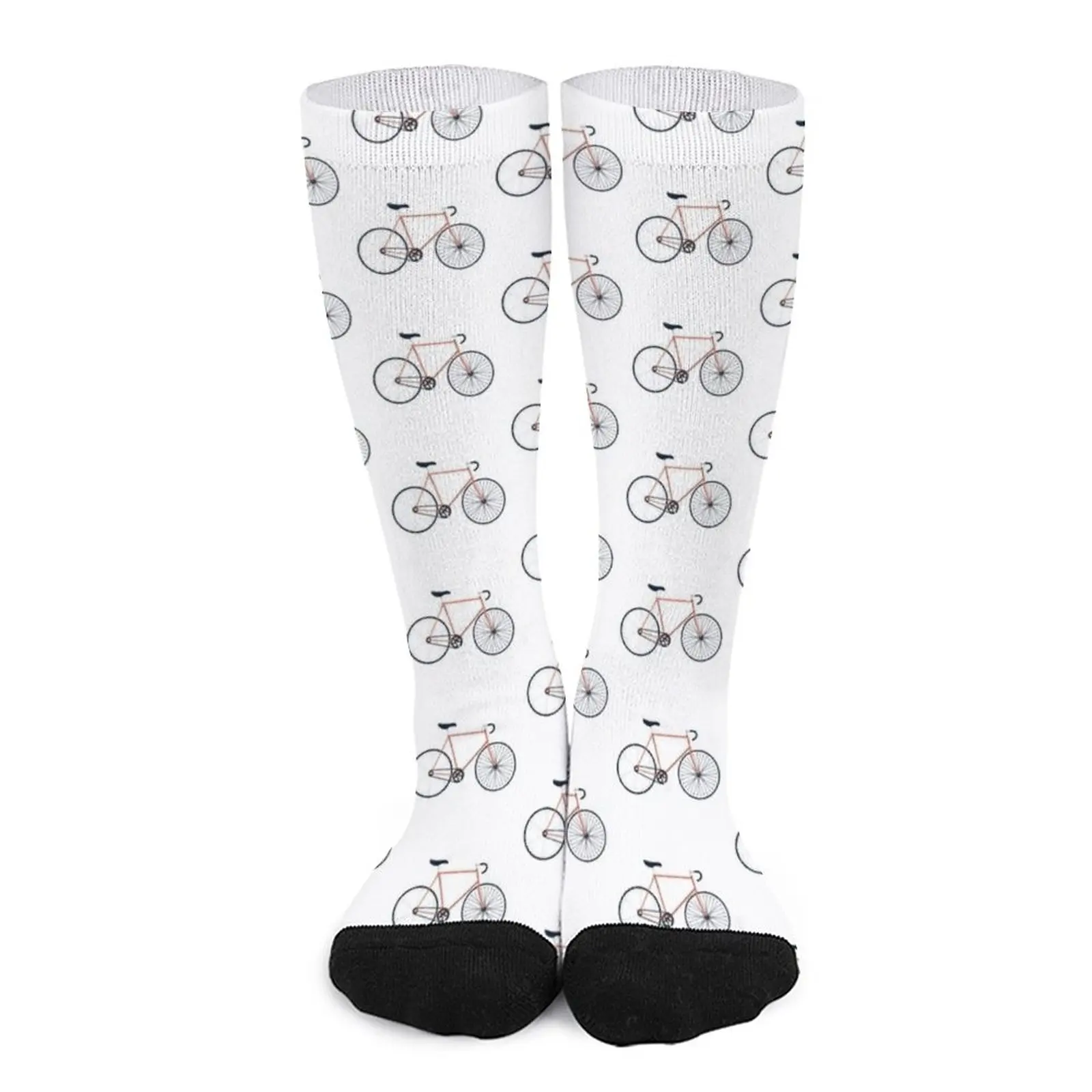 Fixie Bike, Speed bike, - Orange Socks Sock woman socks designer brand Children's socks gym socks