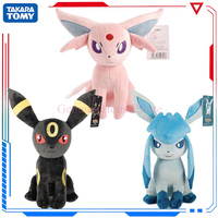 New Arrival Genuine Pokemon Plush Umbreon Espeon Glaceon Eevee Eeveelution Squad Soft Stuffed Peluche Collectible Model Toy Gift