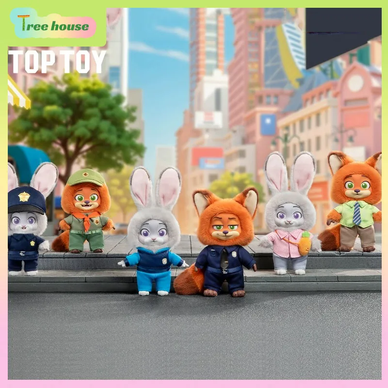 جديد TOPTOY ديزني Zootopia سلسلة صندوق أعمى نيك وجودي أفخم معلقة الحلي الزخرفية أنيمي الشكل لطيف هدية عيد ميلاد لعبة
