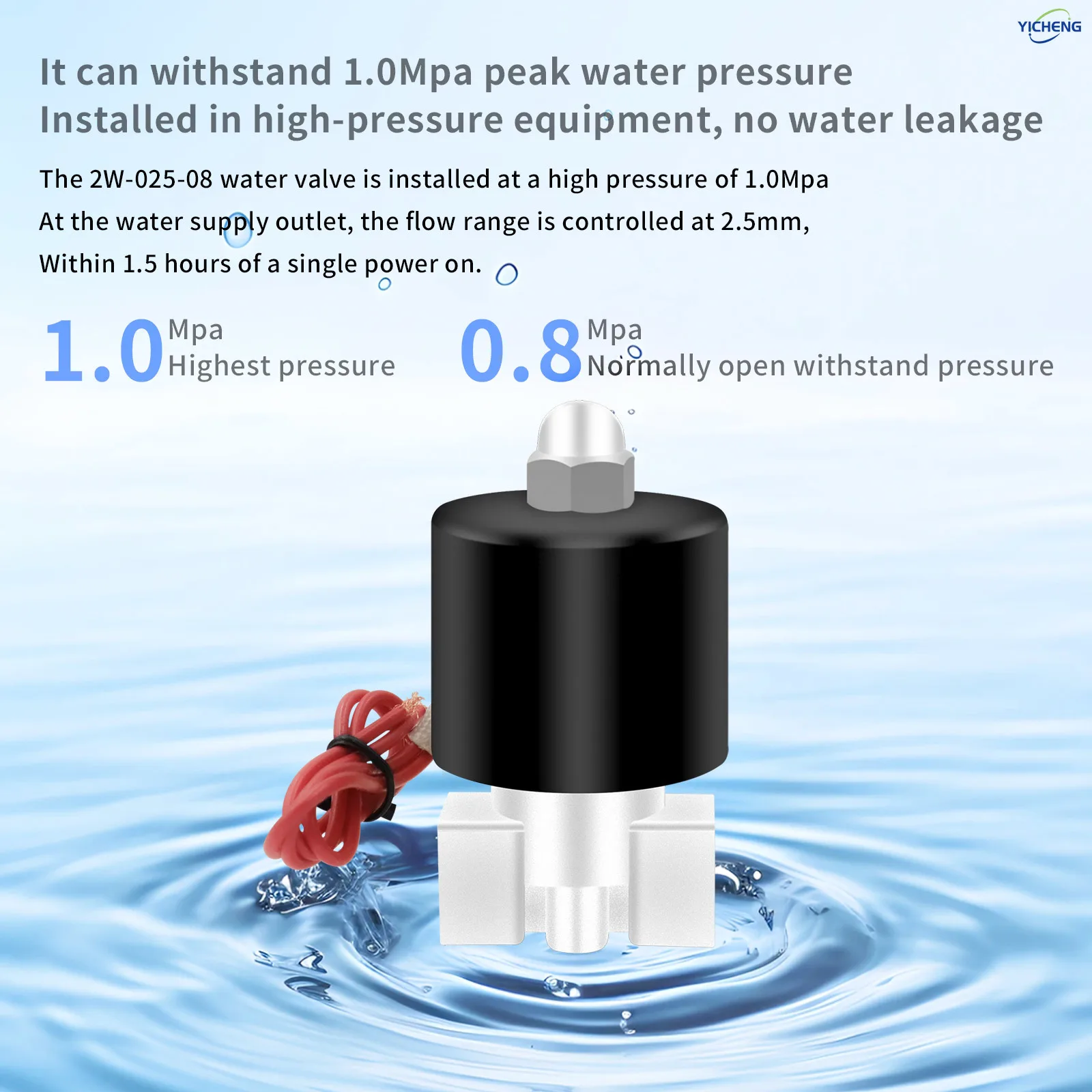 صمام الملف اللولبي الكهربائي بجسم من الفولاذ المقاوم للصدأ 1/4 بوصة مغلق عادة، مياه متوسطة العمل، هواء، سائل زيتي