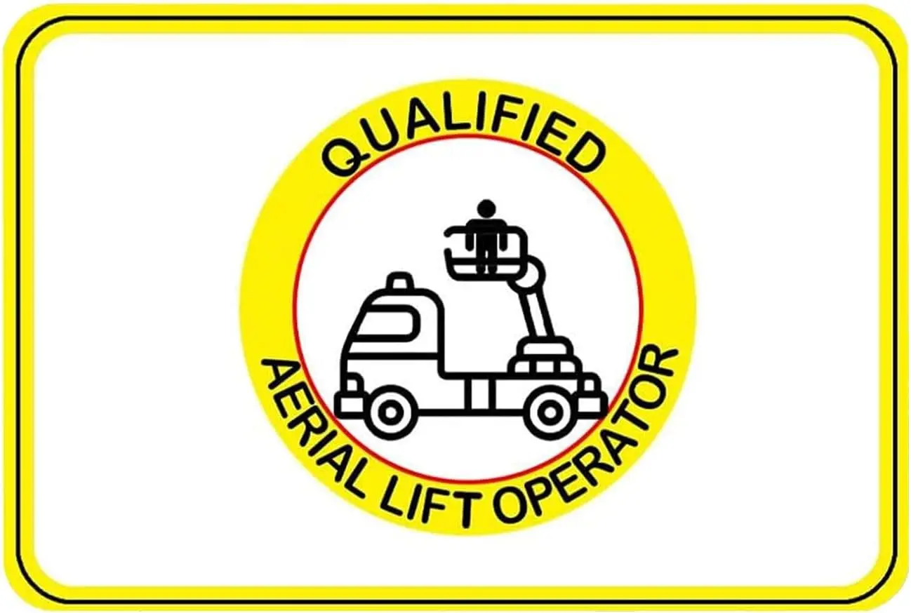 Qualified Aerial Lift Operator Certification Card 6Pcs Training Certificate Fill in Name Completion Certificate 3.5x2.25 Inch