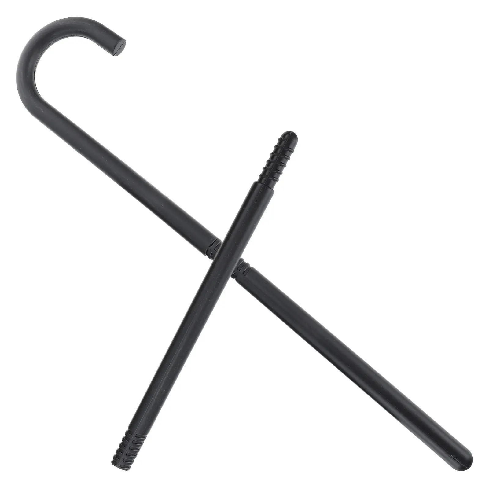 

Пластиковая палочка волшебника, полностью черная, для Хэллоуина, 3 секции, прочная, декоративная, трость-палочка для выступлений на вечеринках