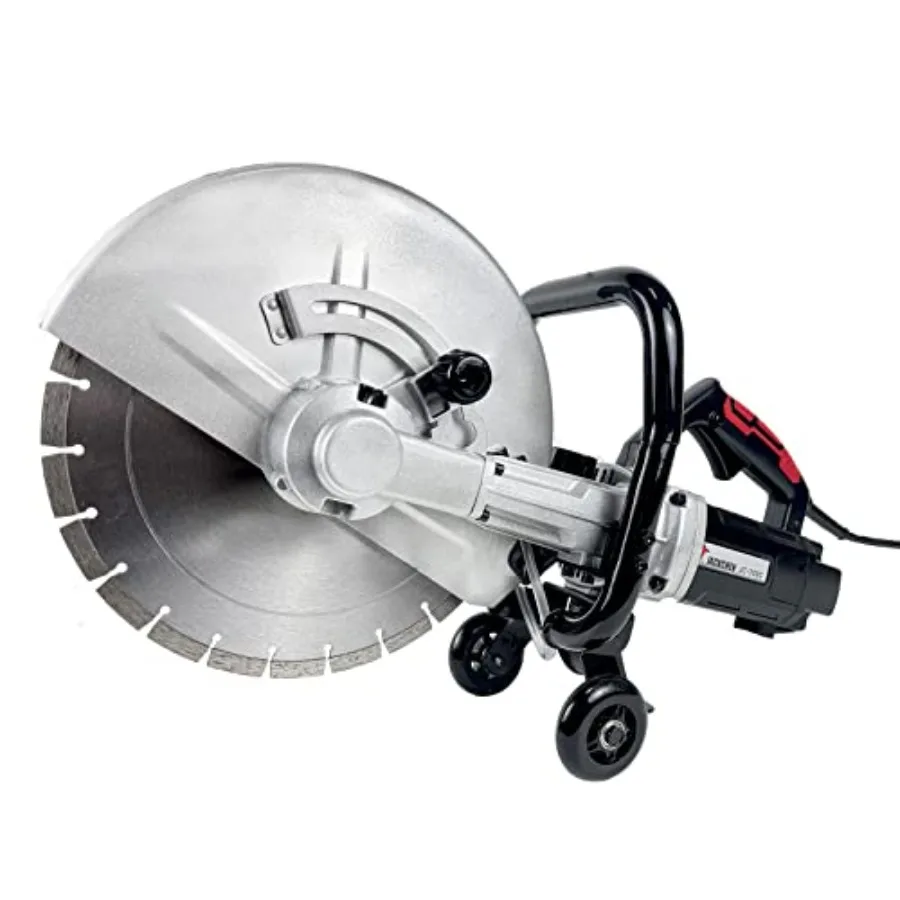 

14 Inches Concrete Saw Electric Powered 3000W Cut-Off Saw 110V 4.8" Cut Depth and Electric Grinder With Diamond Blade